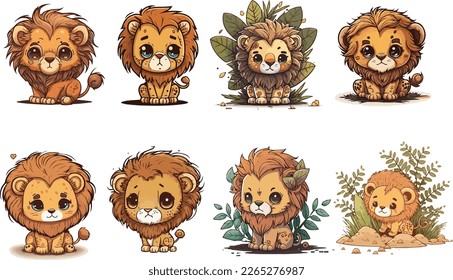 Lion kawaii images stock photos d objects vectors