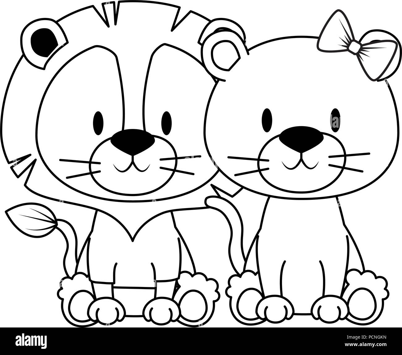 Male lions vector vectors hi