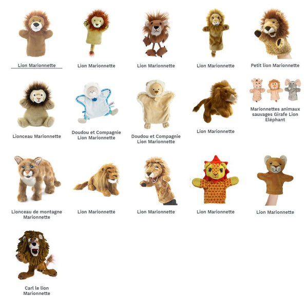 Buy a lion puppet