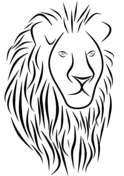 Dibujos de leones para colorear