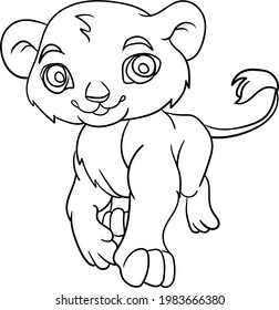 Animales safari colorean pãginas para niãos vector de stock libre de regalãas