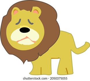 Sad lion cartoon images stock photos d objects vectors