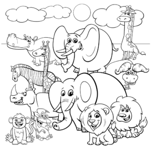 Dibujo de leãn de espaldas triste para colorear para