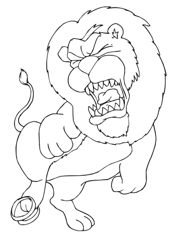 Trapped lion coloring page free printable coloring pages
