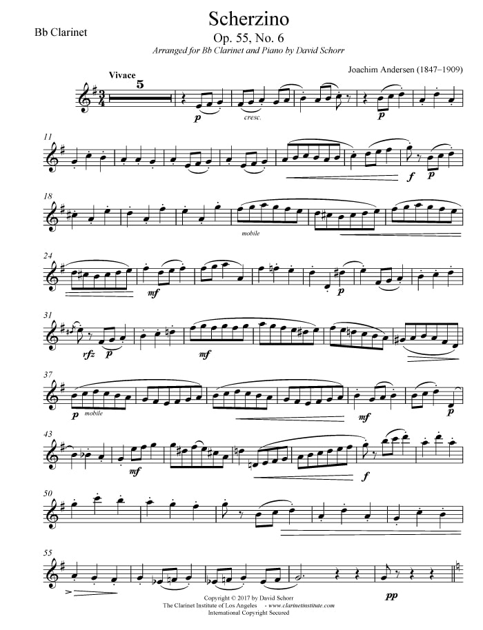 Clarinet sheet music pdf archive volume
