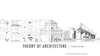 Theory of architecture ppt
