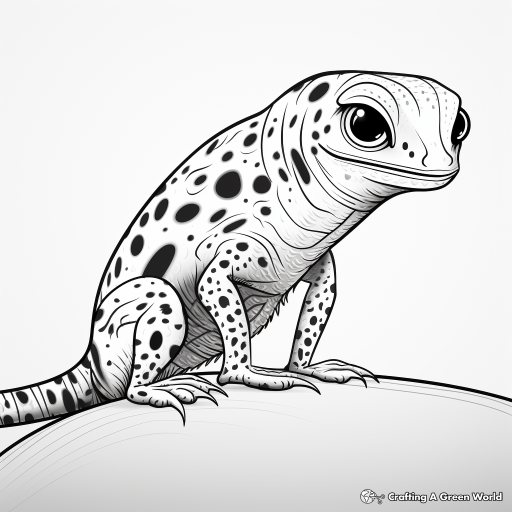 Gecko coloring pages
