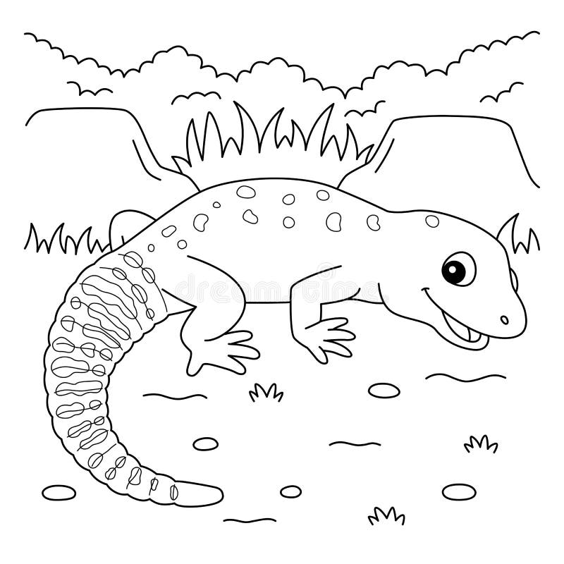 Leopard gecko coloring stock illustrations â leopard gecko coloring stock illustrations vectors clipart