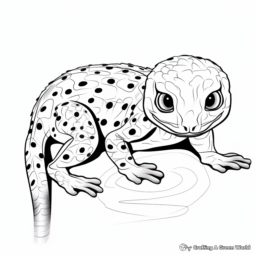 Gecko coloring pages