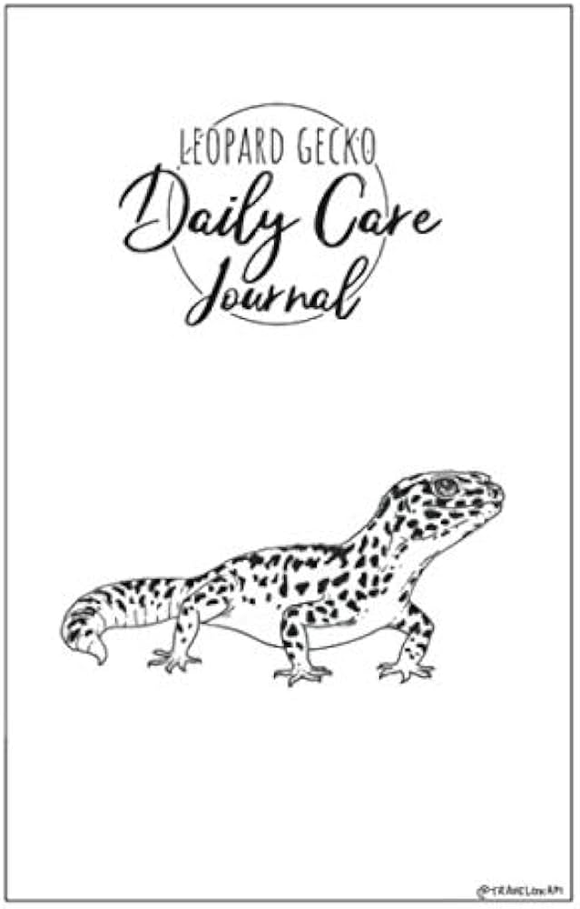 Leopard gecko daily care journal pet care journal for record keeping reptile log book postner sarah postner sarah books
