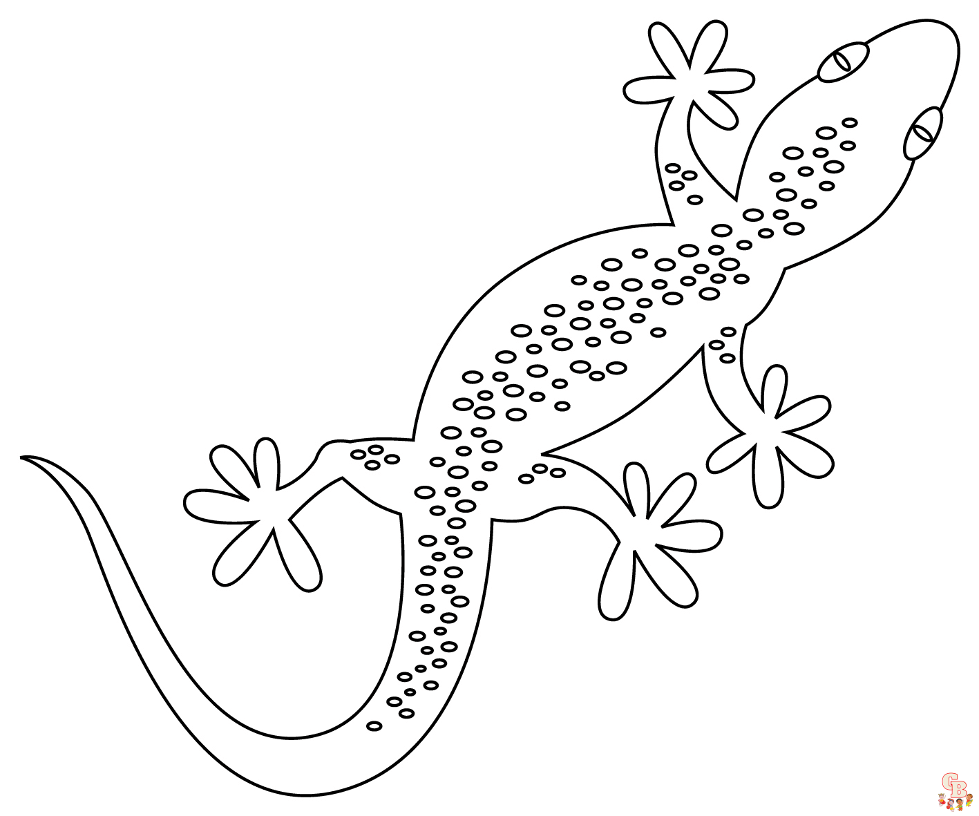Printable gecko coloring pages free for kids and adults