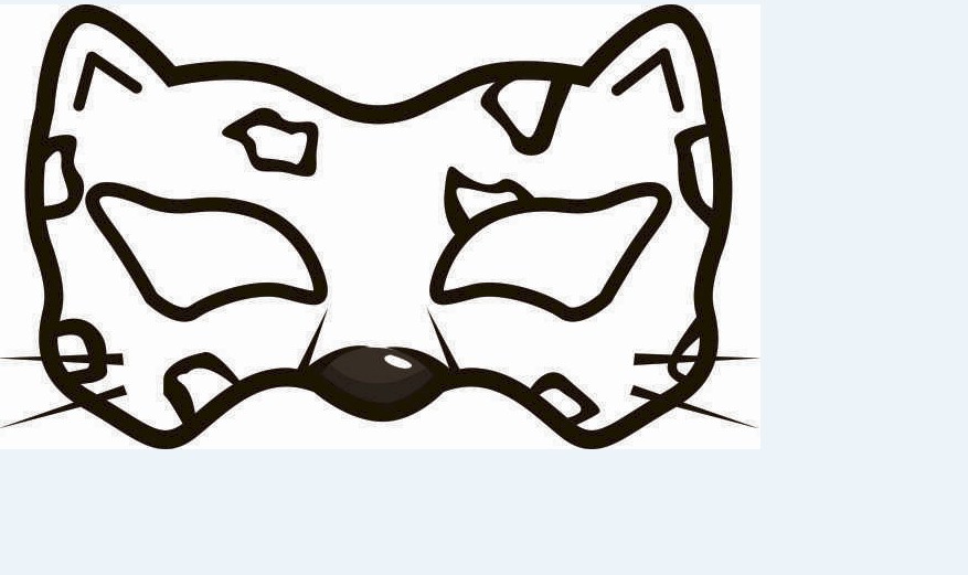Printable cheetah mask