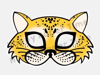 Cheetah mask template printable
