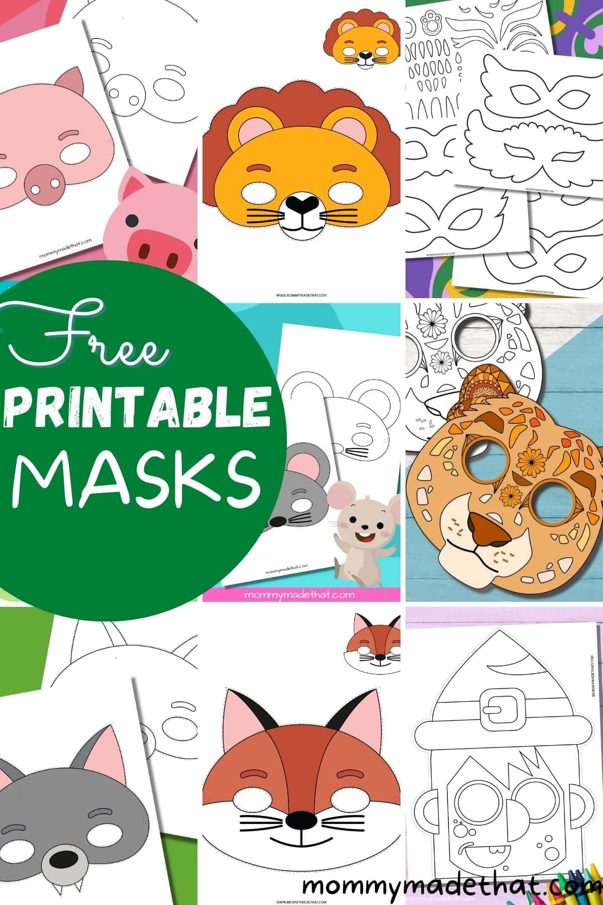 Tons of the best free printable masks grab them all