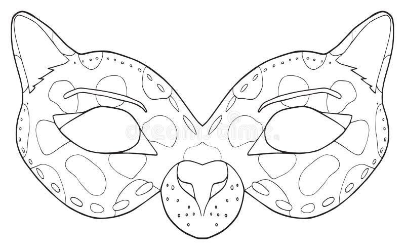 Cheetah mask stock illustrations â cheetah mask stock illustrations vectors clipart