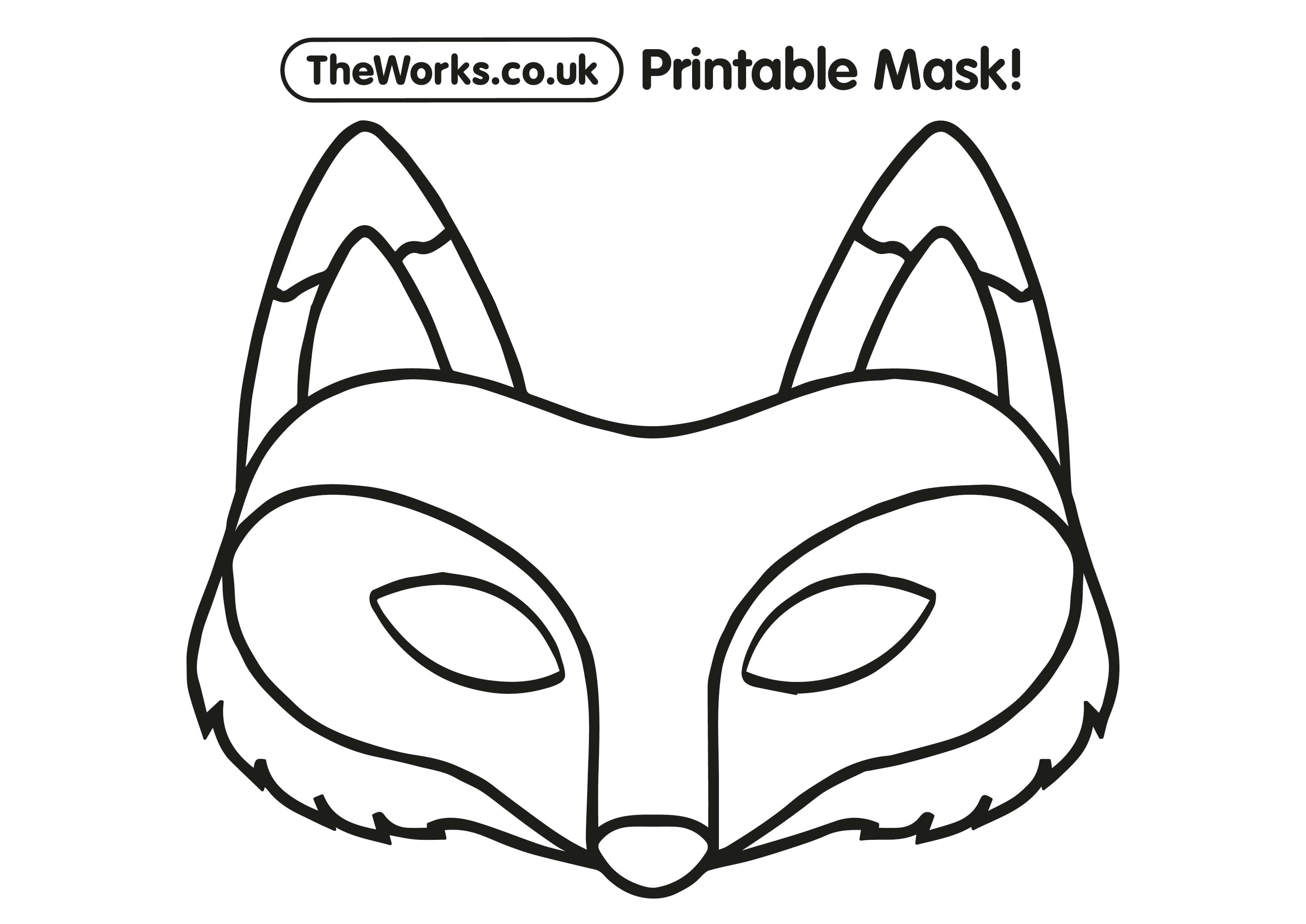 Print at home animal masks the works