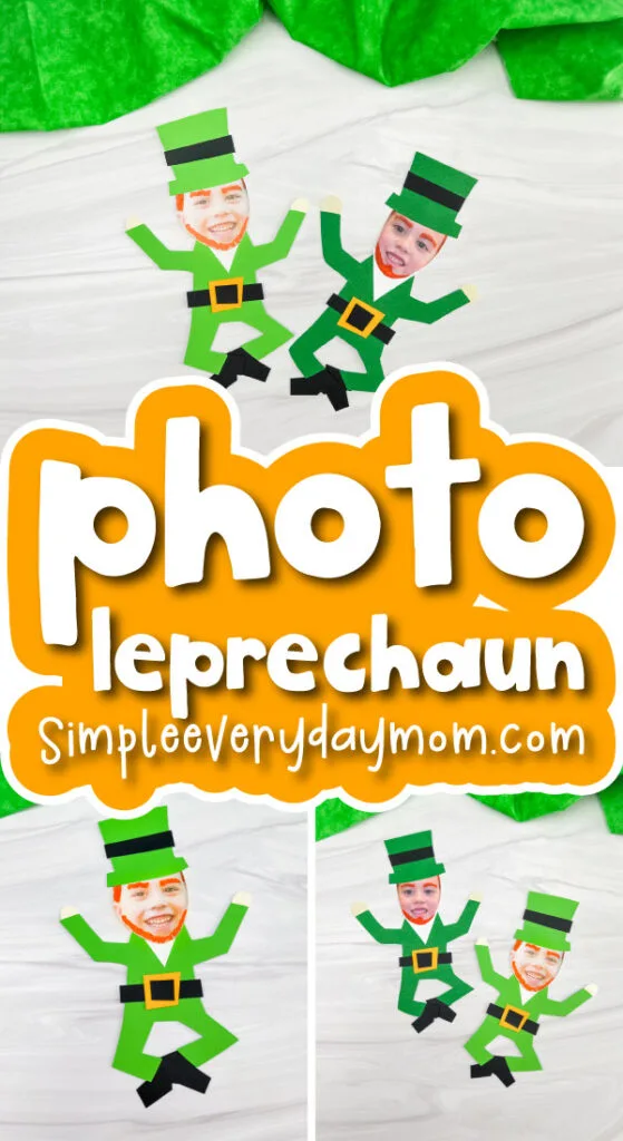 A silly photo leprechaun craft for kids