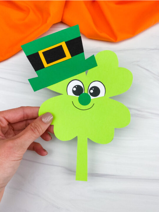 Shamrock leprechaun craft free template