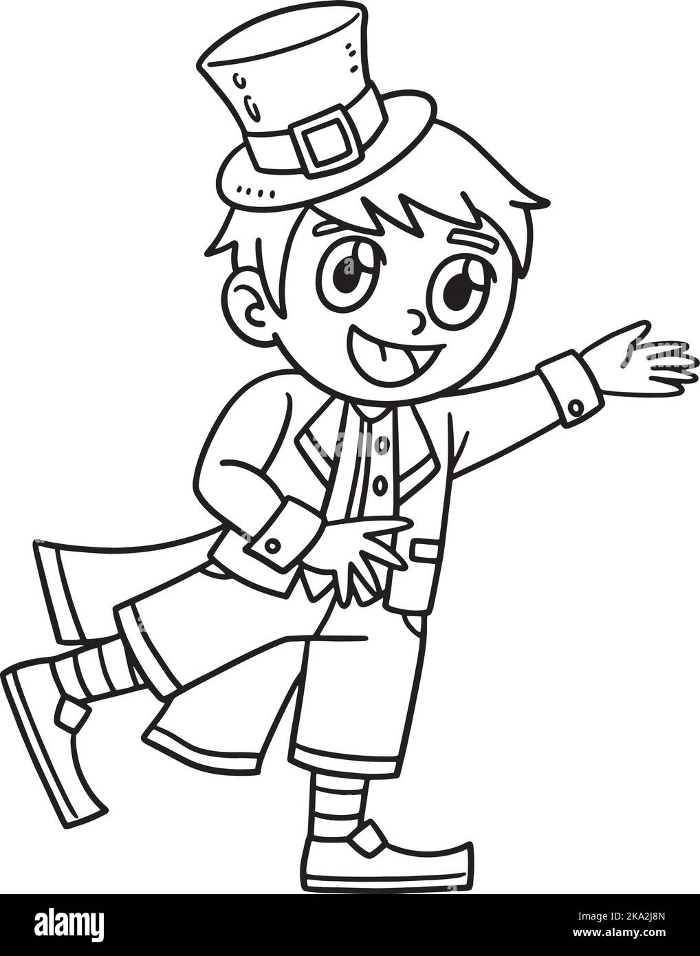 Leprechaun pot of gold cut out stock images pictures