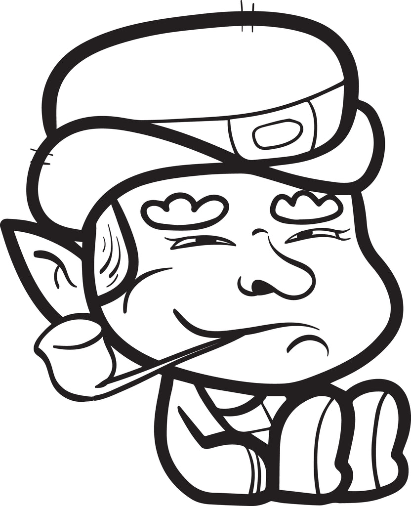 Printable leprechaun coloring page for kids â