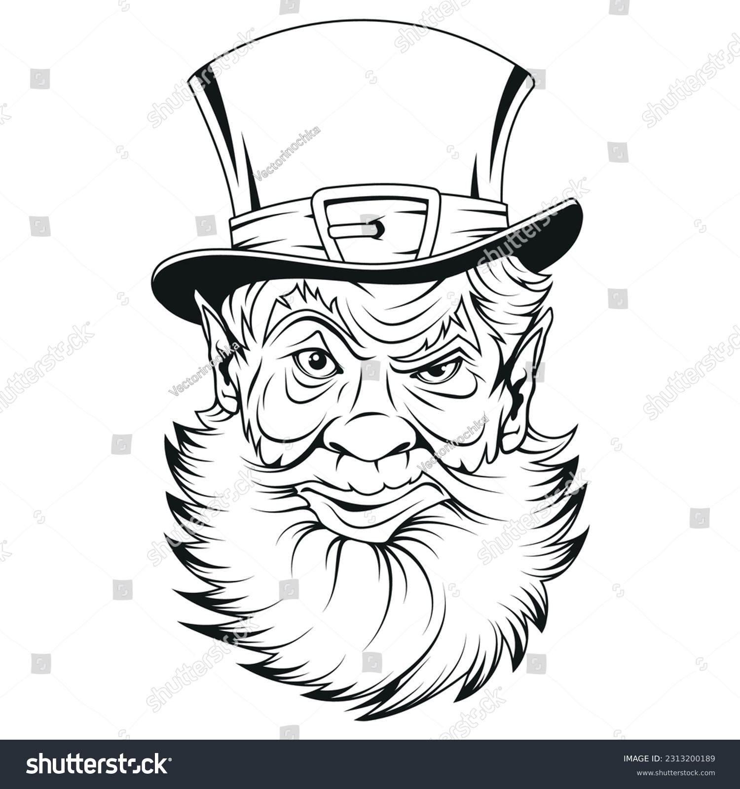 Leprechaun sketch images stock photos d objects vectors