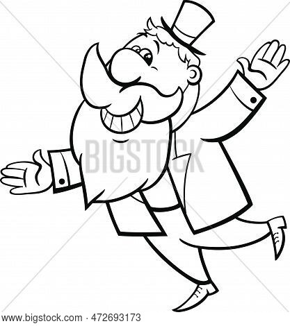 Black white cartoon vector photo free trial bigstock