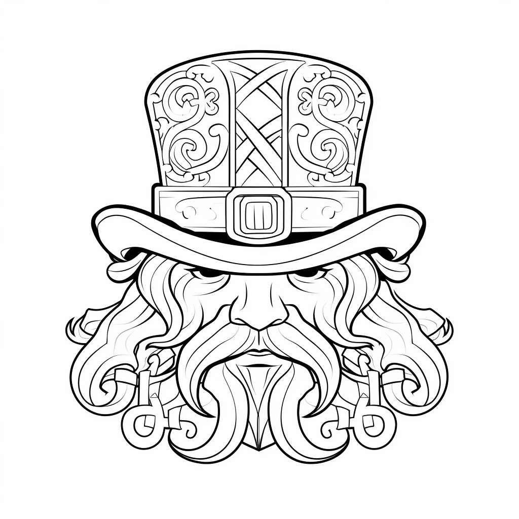 Leprechaun hat coloring pages