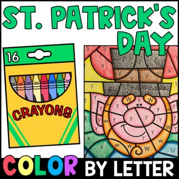 St patricks day color by letter