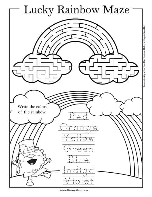 St patricks day maze