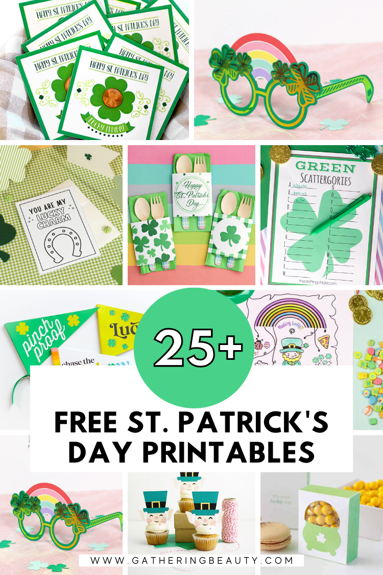 Free printable st patricks day crafts â gathering beauty