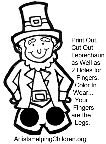 How to make a leprechaun finger puppet for st patricks day