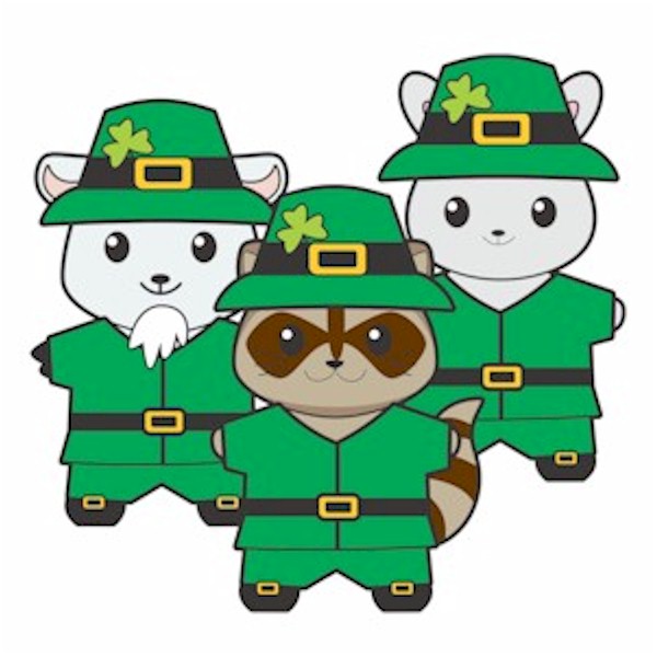 Printable leprechaun buddies paper dolls