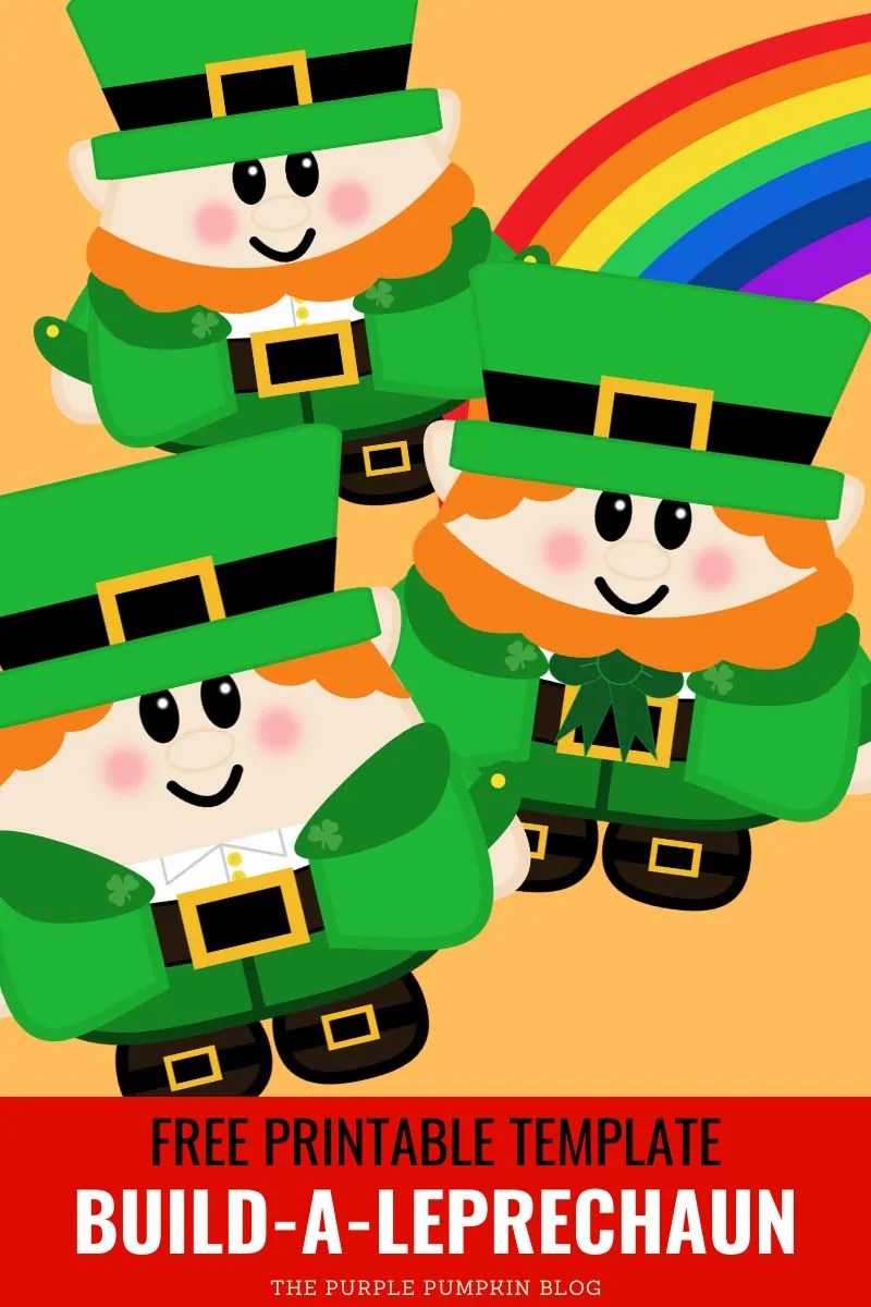 Free printable build a leprechaun paper doll for st patricks day