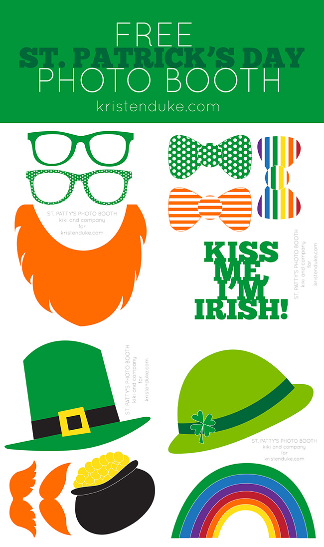 St patricks day photo booth props