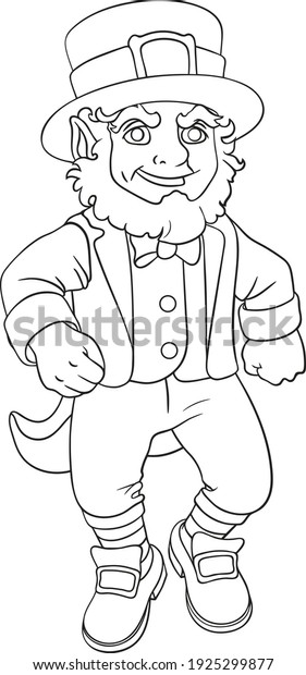 Leprechaun vector black white images stock photos d objects vectors