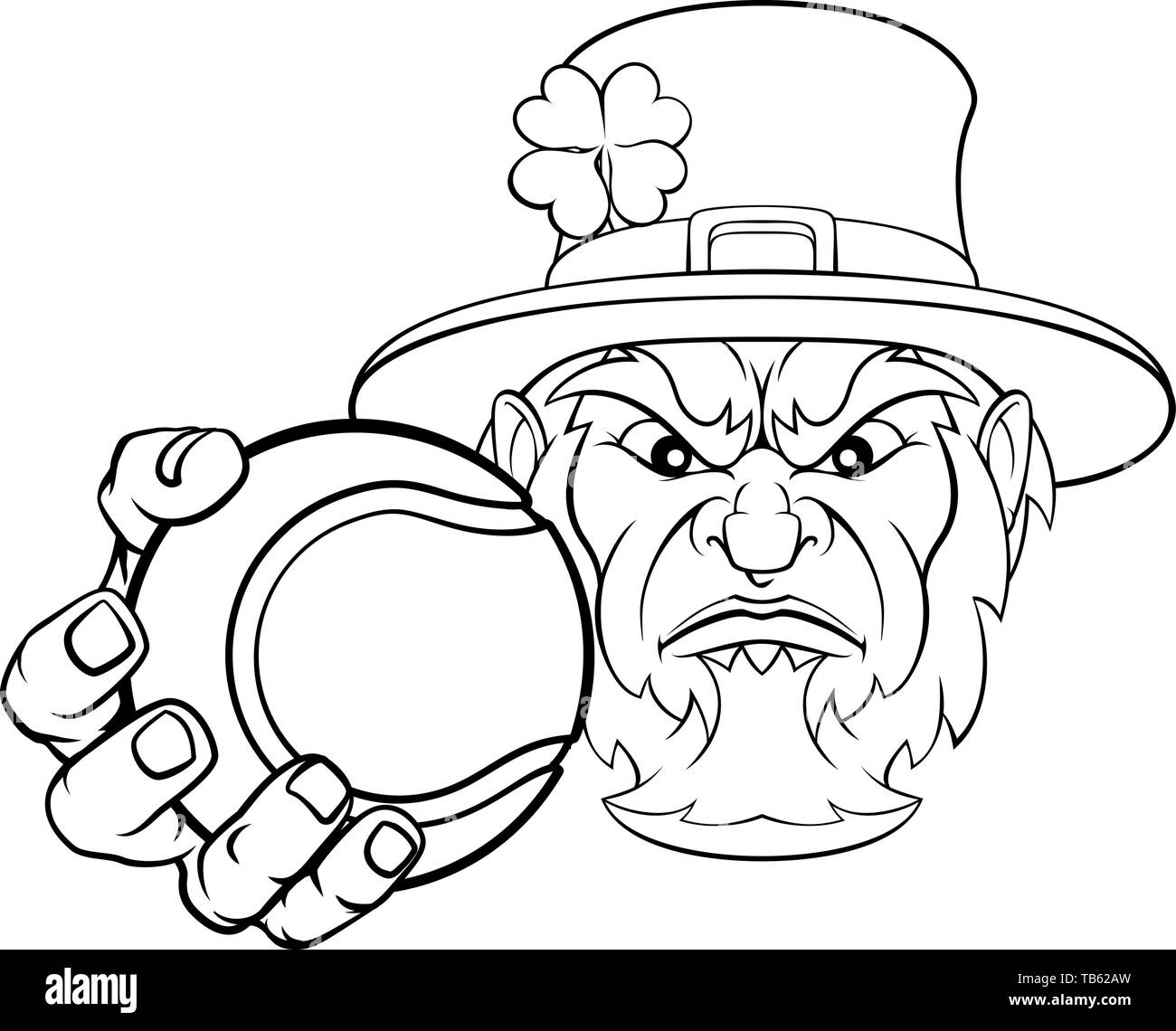 Shamrock tattoo black and white stock photos images