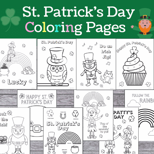 St patricks day coloring pages for preschoolers