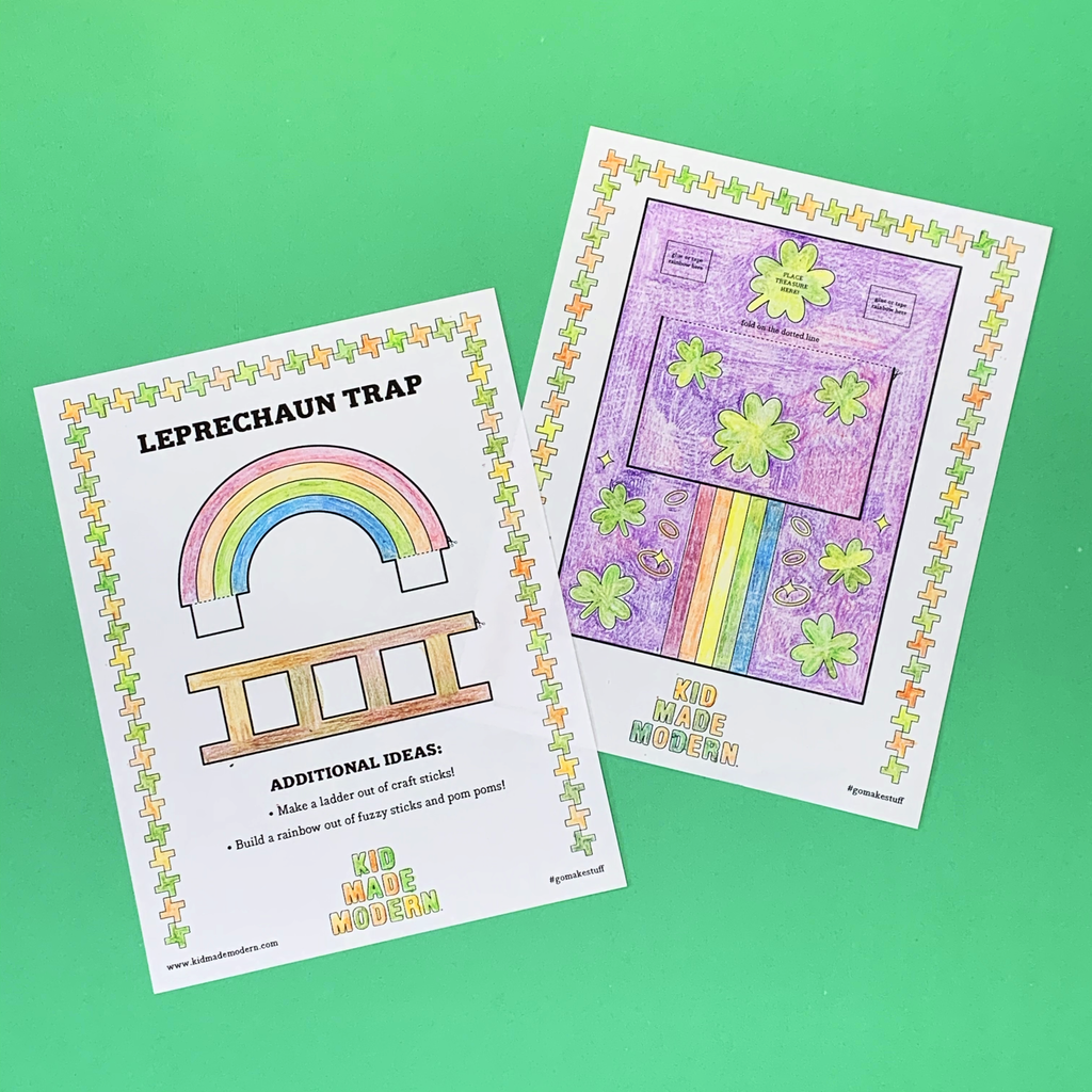 Leprechaun trap free printable â kid made modern