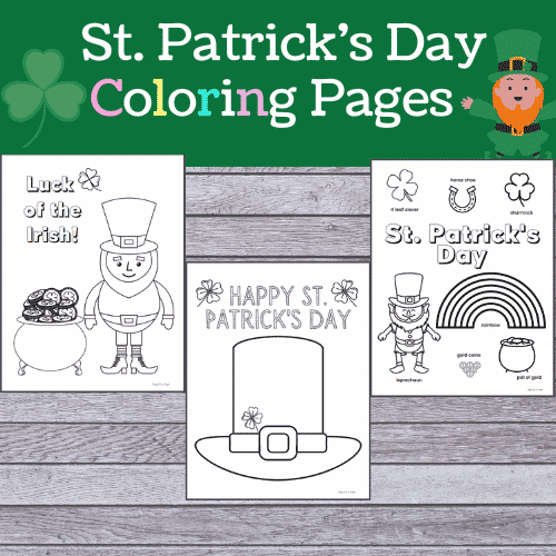 St patricks day coloring pages for preschoolers