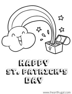 Free st patricks day coloring pages