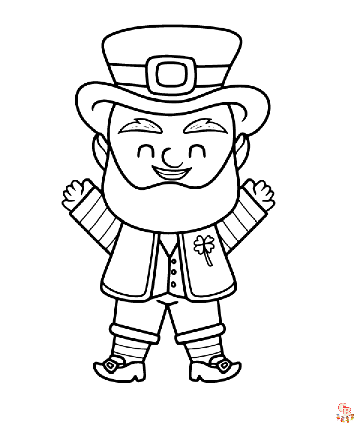 Free printable leprechaun coloring pages for kids