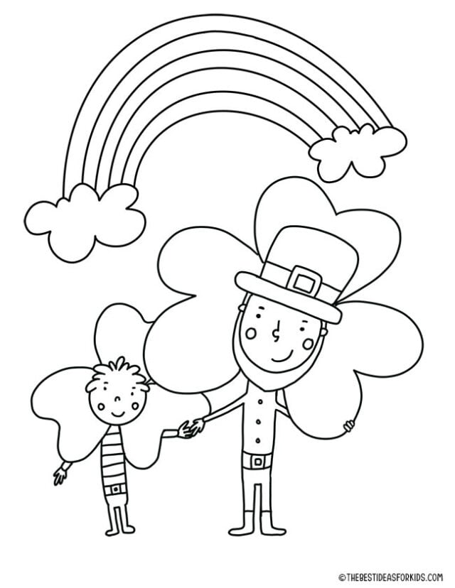 St patricks day coloring pages free printables