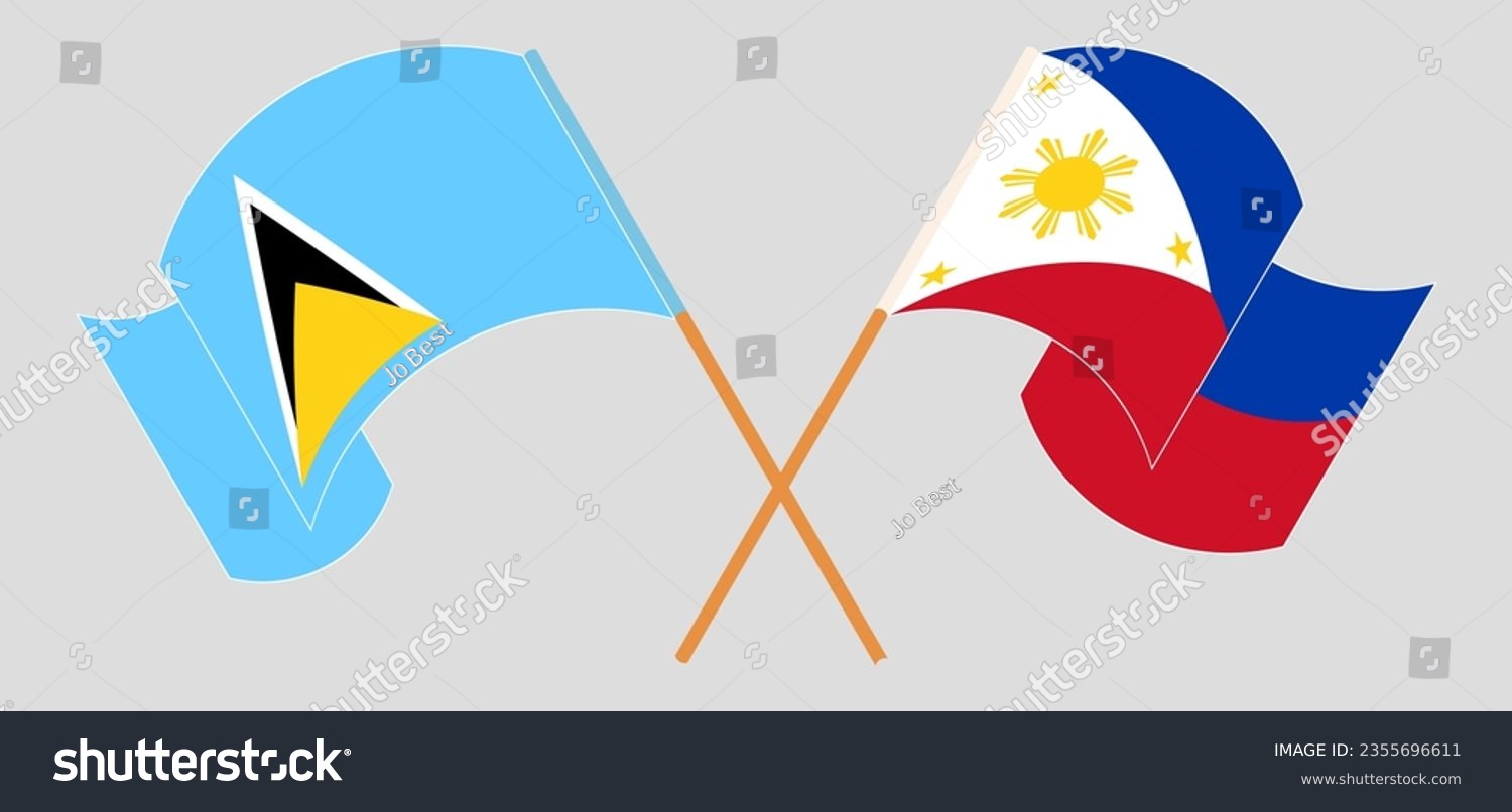 Wave flag lesotho over royalty