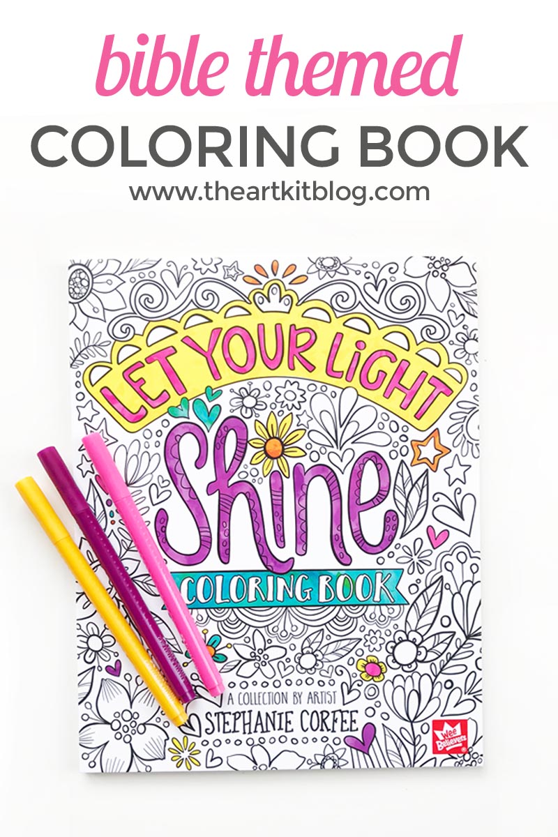 Let your light shine bible themed coloring book with gorgeous illustrations â the art kit