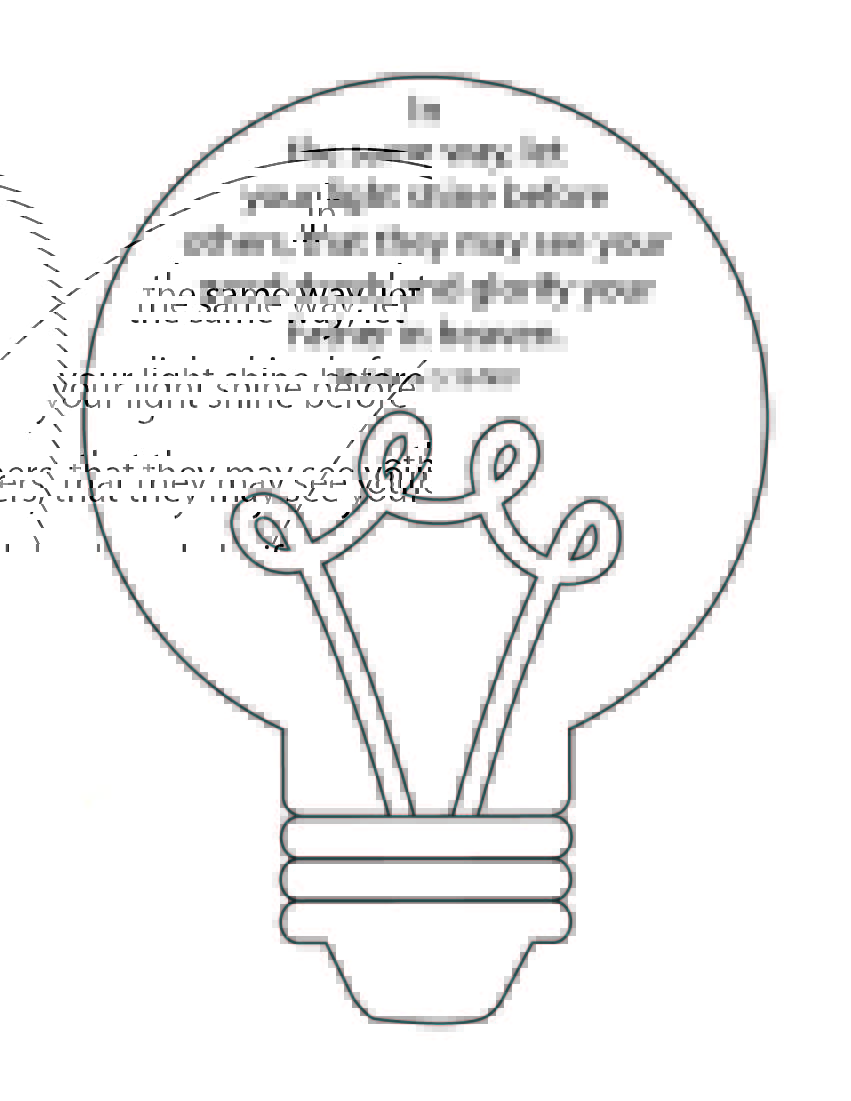 Shine your light bible study for kids printable