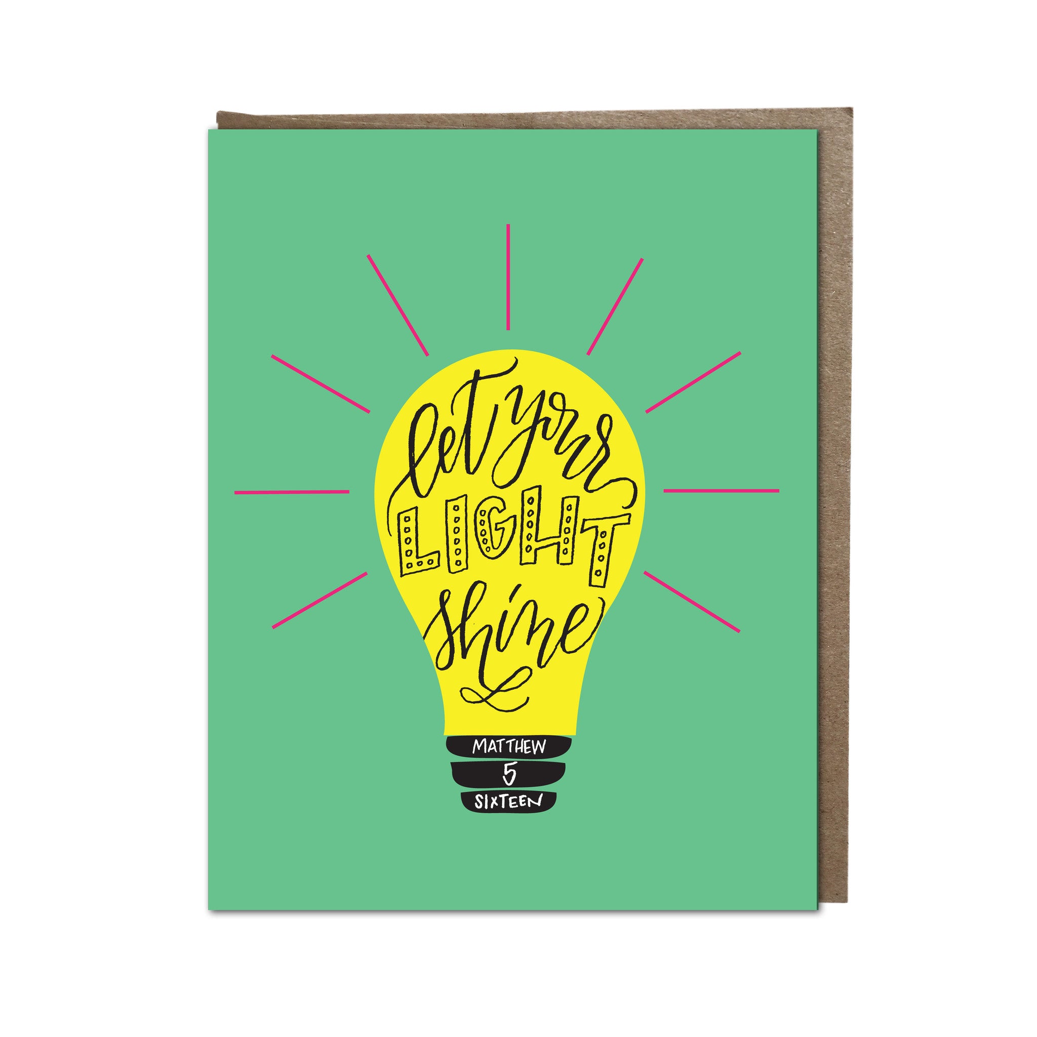 Let your light shine card