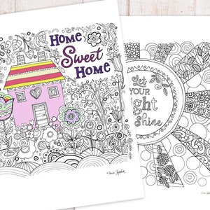 Shine coloring page
