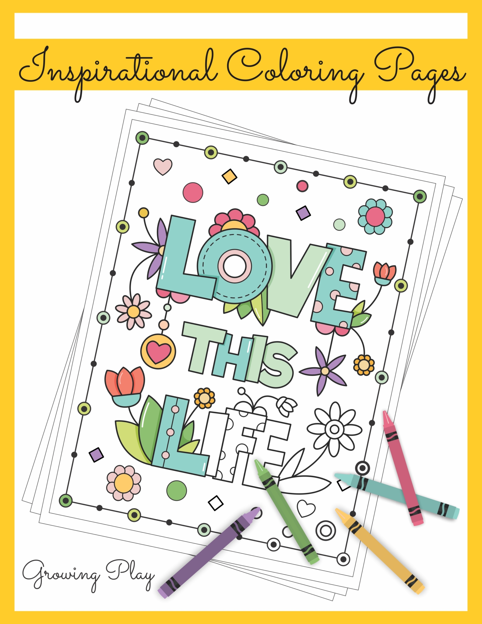 Inspirational coloring book