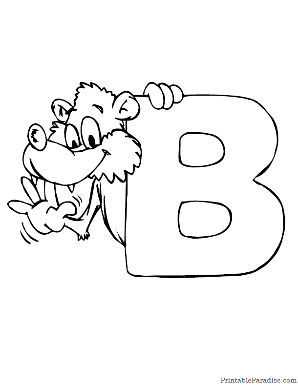 Printable letter b coloring page abc coloring pages letter b coloring pages abc coloring