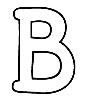Letra b pra gente miãºda moldes de letras letras grandes para imprimir letras de burbujas